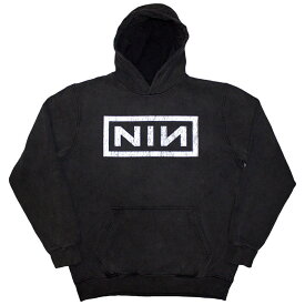 NINE INCH NAILS ナインインチネイルズ - Classic Logo / Stone Wash / Charcoal Grey / パーカー・スウェット / メンズ 【公式 / オフィシャル】