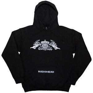 RADIOHEAD ���f�B�I�w�b�h (���� 35���N ) - Bearhead Crest / Black / �p�[�J�[�E�X�E�F�b�g / �����Y �y���� / �I�t�B�V�����z