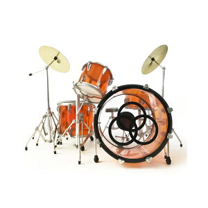 LED ZEPPELIN ���b�h�c�F�b�y���� (���� �f����J �L�O ) - Vistalite Transparent Amber Tribute Zep Mini Drum Set Replica Collectible / �~�j�`���A�y�� �y���� / �I�t�B�V�����z