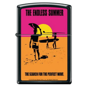 �y�\�񏤕i�z THE ENDLESS SUMMER �G���h���X�T�}�[ (60���N ) - Black Matte Zippo Lighter / ���C�^�[ �y���� / �I�t�B�V�����z