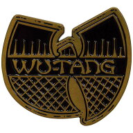 WU-TANG CLAN ウータンクラン - Black & Gold Logo / バッジ 【公式 / オフィシャル】