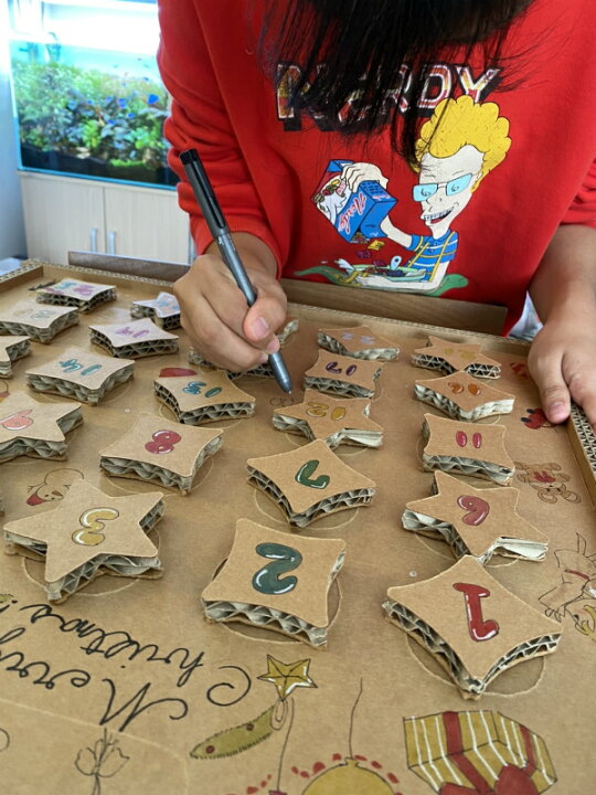楽天市場 手作りアドベントカレンダー 21ver オリジナル ハンドメイド イラスト クリスマス カウントダウン 本橋商店