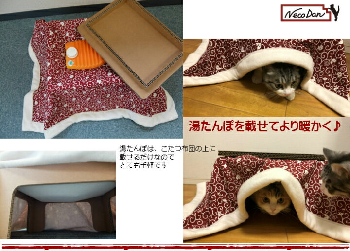 楽天市場 猫こたつ ねこだん 猫用品 猫グッズ こたつ トンネル 遊具 Necodan 猫 ネコ 段ボール ダンボール ハウス 家 猫用品 かわいい おしゃれ 丈夫 長持ち遊び 本橋商店