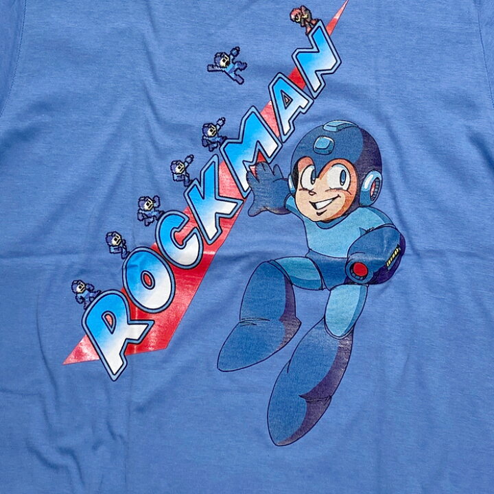 楽天市場】ロックマン メインロゴ Tシャツ【Rockman MAIN LOGO T 