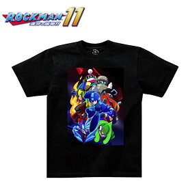 ロックマン11 ビジュアル Tシャツ【Rockman Eleven Visual T-Shirts】MEGAMAN 洛克人 メンズ レディース ミリタリー カジュアル CAPCOM カプコン ゲーム キャラクター Tシャツ コットン トップス プリント カットソー OUTLET SALE 80%OFF