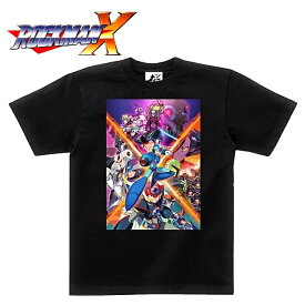 ロックマンX ビジュアル Tシャツ/25周年アニバーサリーコレクション 2【Rockman X Visual Tee/25th Anniversary Collection 2】洛克人 メンズ レディース CAPCOM カプコン ゲーム キャラクター トップス インナー プリント 半袖 コットン コスプレ OUTLET SALE