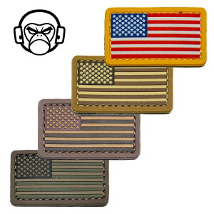 MIL-SPEC MONKEY US Flag PVC Mini Patch�y�~���X�y�b�N�E�����L�[ US�t���b�O PVC �~�j �p�b�`�z�~���^���[ POLICE �T�o�Q �T�o�C�o���Q�[�� ���b�y��