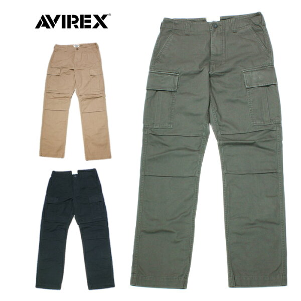 アヴィレックス 6126129 ベーシック ファティーグ パンツ 【AVIREX BASIC FATIGUE PANTS】メンズ ミリタリー 6ポケット カジュアルトラウザー  カーゴパンツ 7832910002 アビレックス