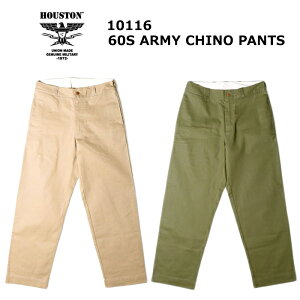 HOUSTON 10116 60's ARMY CHINO PANTS �y�q���[�X�g�� 60�N�� �A�[�~�[�`�m�p���c�z �����Y �J�W���A�� �X�g���[�g �A�[�o�� �o�C�N �c�[�����O �T�C�N�����O �`�m�p���c �C���h�� ������� �q���[�X�g