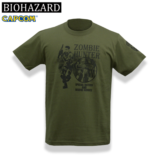 アルファチームのクリスをデザインしたtシャツ Biohazard S T A R S Chris Tシャツスターズ メンズ