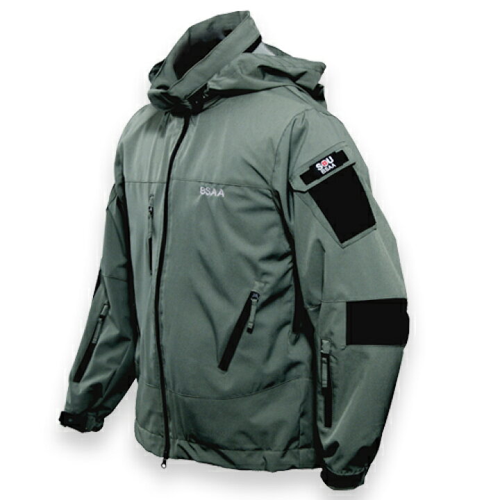 楽天市場 Biohazard 6 Bsaa Sou ソフトシェル バイオハザード6 Bsaa Sou Softshell Resident Evil Capcom カプコン ゲーム キャラクター メンズ ミリタリー カジュアル アウトドア クリス 透湿防水 アウター ストレッチ フード内蔵 ナイロン ポリエステル ジッパー