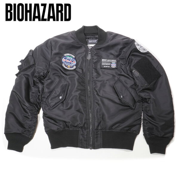 BIOHAZARD DEATH ISLAND BSAA  MA-1 【バイオハザード BSAA MA-1】CAPCOM カプコン ゲーム スターズ メンズ ミリタリー カジュアル アウトドア RPD ウェスカー クリス レッドフィールド 生化危机 生物危害