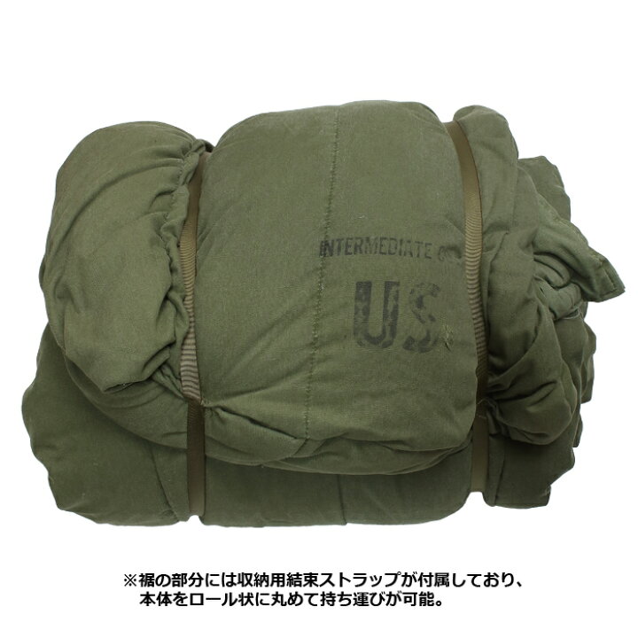 米軍実物 スリーピングバッグ 寝袋 インターミディエイト コールド 
