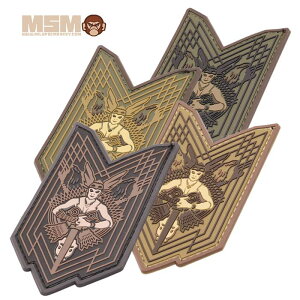 MSM ワルキューレ PVCパッチ【ミルスペックモンキー Valkyrie Patch】メンズ ミリタリー サバゲ アウトドア カジュアル バイク ツーリング サイクリング 軍装 コスプレ スポーツ シューティング