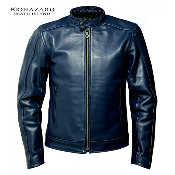 BIOHAZARD DEATH ISLAND  LEON・Ｓ・KENNEDY  LEATHER JACKET 【バイオハザード デスアイランド レオン・Ｓ・ケネディ レザージャケット】CAPCOM カプコン ゲーム スターズ メンズ ミリタリー カジュアル アウトドア RPD 生化危机 生物危害