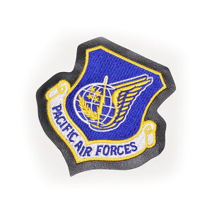 USAF Pacific Air Forces PACAF Leather PATCH�y�A�����J��R ���U�[�W���P�b�g�p ���b�y�� �x���N���Ȃ��z�~���^���[ �T�o�C�o���Q�[�� �T�o�Q �A�E�g�h�A BDU �퓬�� ��R ���� �l�[���e�[�v ���� �R�X