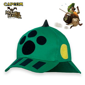 モンスターハンター どんぐりネコヘルム型キャップ【MonsterHunter Neko Helmet Cap】カプコン ゲーム CAPCOM メンズ レディース ミリタリー カジュアル アウトドア プリント ミリタリー サバゲ ヘッドギア コットン パッチパネル オトモアイルー OUTLET SALE