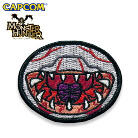 モンスターハンター フェイス 刺繍ワッペン/フルフル【Monster Hunter Face Embroidery Patch Face/Khezu】カプコン capcom メンズ レディース キッズ ミリタリー カジュアル アウトドア サバゲ キャラクター 顔 ゲーム パッチパネル ベルクロ OUTLET SALE 60％OFF