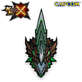 モンスターハンターX フェイス刺繍パッチ/ライゼクス【Monster Hunterクロス Face Embroidery Patch/Astalos】カプコン capcom メンズ レディース キッズ ミリタリー カジュアル アウトドア サバゲ 顔 ゲーム キャラクター パッチパネル ベルクロ OUTLET SALE 60%OFF