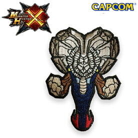 モンスターハンターX フェイス 刺繍パッチ/ガムート【Monster Hunterクロス Face Embroidery Patch/Gammoth】カプコン capcom メンズ レディース キッズ ミリタリー カジュアル アウトドア サバゲ キャラクター 顔 ゲーム パッチパネル ベルクロ OUTLET SALE 60%OFF