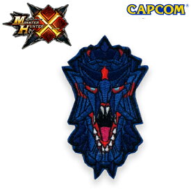 モンスターハンターX フェイス 刺繍ワッペン/ディノバルド【Monster Hunterクロス Face Embroidery Patch/ Glavenus】カプコン capcom メンズ レディース キッズ ミリタリー カジュアル アウトドア サバゲ 顔 ゲーム パッチパネル ベルクロ OUTLET SALE 60%OFF