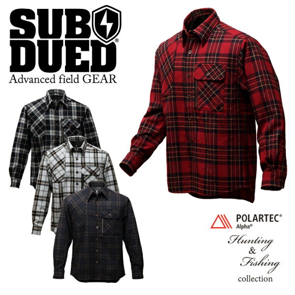SUBDUED ウルシャツ 【サブデュード ULLR SHIRT】メンズ ミリタリー アウトドア キャンプ バーベキュー BBQ ハンティング マウンテンリーコン カジュアル ネルシャツ フランネル ポーラテック アルファ ウール ポリエステル ナイロン 狩猟 保温 吸湿 抗菌 消臭 難燃