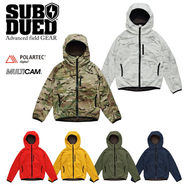 SUBDUED クレイドルフーディー 【サブデュード CRADLE HOODIE】キッズ ミリタリー アウトドア サイクリング 登山 ハイキング マウンテンリーコン ジャケット アウター ナイロン ポリエステル フード ポーラテック 迷彩 カモ 親子 ペア 防寒
