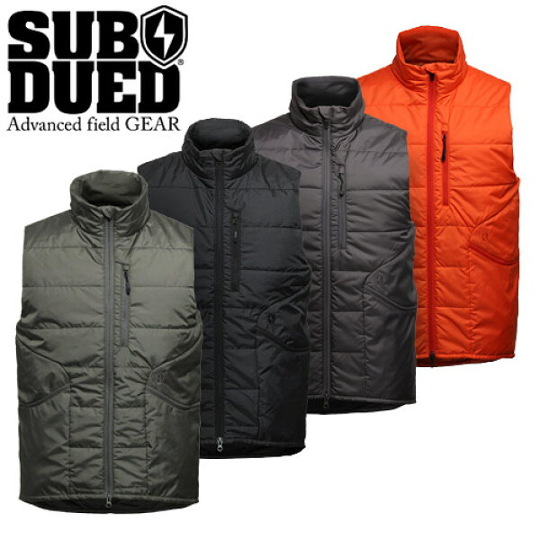 SUBDUED スカウト ベスト 【サブデュード SCOUT VEST】メンズ ミリタリー アウトドア カジュアル サバゲ 登山 バイク ツーリング サイクリング プリマロフト パッカブル DWR 耐久撥水 ポリエステル トップス インナー レイヤー 登山 防寒 保温 刺繍 ロゴ