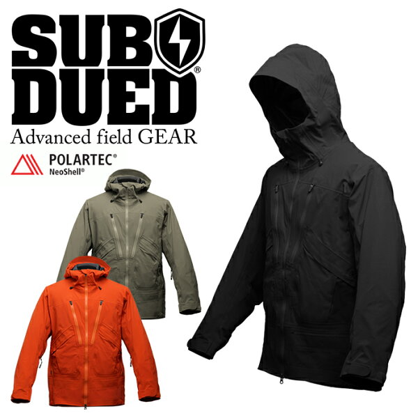 SUBDUED マーべリックジャケット 【サブデュード MAVERICK JACKET】メンズ ミリタリー アウトドア カジュアル マウンテンリーコン POLARTEC NeoShell ポーラテック ネオシェル 透湿防水 冬山登山 バックカントリー スキー スノーボード 通気性 ストレッチ フード