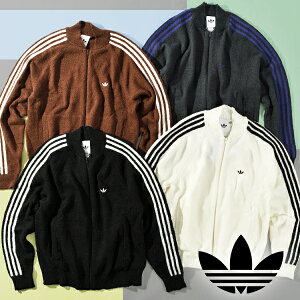 送料無料 日本限定企画 アディダス ニット素材 トラックジャケット メンズ レディース adidas KNIT A15 ジャージ トラックトップ ジャケット ORIGINALS オリジナルス 2025秋冬新作 IH173