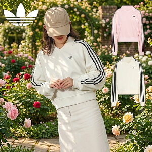 2026�t�ĐV�� �������� �A�f�B�_�X ���f�B�[�X ���� �|���V���c adidas TERRY TOWEL V NECK LONG SLEEVES V�l�b�N �p�C�� �^�I�����n ORIGINALS �I���W�i���X VZ624