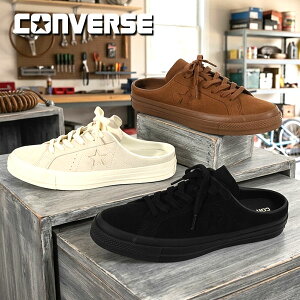 2026�t�ĐV�� �������� �X�j�[�J�[ �T���_�� �����ƂȂ� �R���o�[�X �����Y CONVERSE ONE STAR SUEDE MULE �����X�^�[ �X�G�[�h �~���[�� �V���[�Y �C �X���b�|�� �T�{ �N���b�O �u���E�� �u���b�N �z