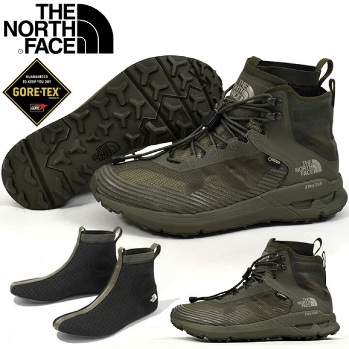 楽天市場 8 0 26 0cm のみ 送料無料 Gore Tex トレッキングシューズ ノースフェイス The North Face Slow Memory Hike Mid Gore Tex スローメモリーハイクミッド ゴアテックス メンズ ニュートープグリーン Nf Ray Green