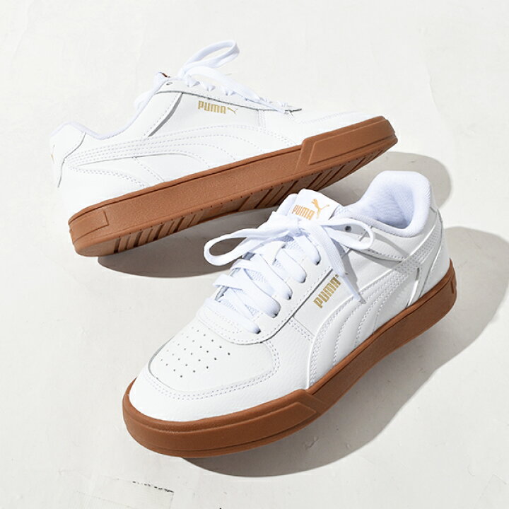 楽天市場 送料無料 プーマ メンズ レディース スニーカー Puma プーマ ケーブン ローカット シューズ 靴 ガムソール ホワイト 白 22春新色 23 Off Ray Green
