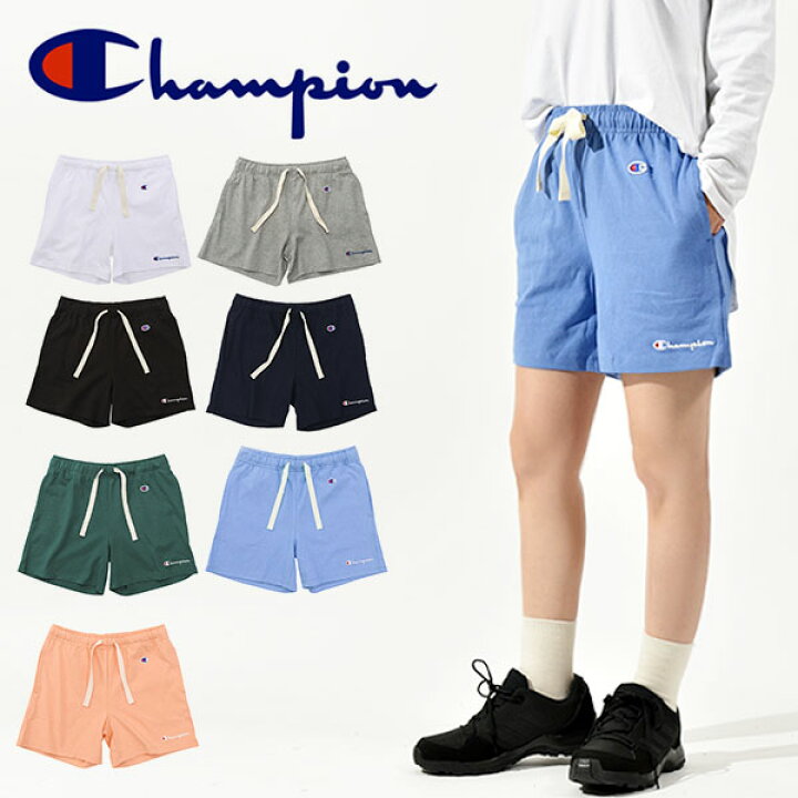 楽天市場 チャンピオン ショートパンツ Champion レディース Short Pant ショーツ 短パン ハーフパンツ スポーツカジュアル スポカジ 22春夏新色 Off Cw P503 Ray Green
