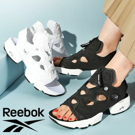 送料無料 ジップ付き リーボック レディース 厚底 サンダル ヒール高4.0cm Reebok INSTAPUMP FURY SANDAL ZIP インスタポンプ フューリー ポンプフューリー スニーカー シューズ 靴 100202019 100202020