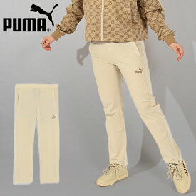 送料無料 プーマ レディース ジャージ ロングパンツ 下 PUMA CORE HERITAGE ニット パンツ カジュアル ウエア 2024春夏新作 680704