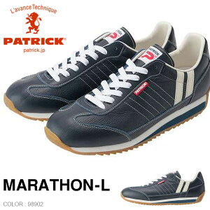 �������� �p�g���b�N �X�j�[�J�[ PATRICK ���f�B�[�X MARATHON-L NVY �}���\�� ���U�[ 98902 ���{�� �{�v �V�R��v �V���[�Y �C