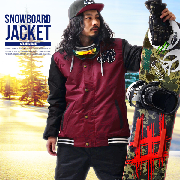 スノーボードウェア メンズ スタジャン ジャケット SNOWBOARD 紳士 男性 送料無料 スノボウエア スノーウエア ウェア スノーボード 市場 あす楽対応 春の新作シューズ満載