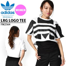 39%OFF ショート丈 半袖 Tシャツ adidas ORIGINALS アディダス オリジナルス レディース LRG LOGO TEE ビッグロゴ ロゴTシャツ プリントTシャツ ホワイト 白 GVU21