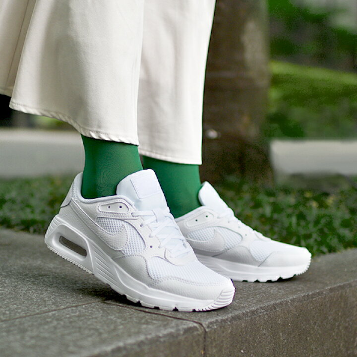 楽天市場 送料無料 ナイキ スニーカー レディース Nike エア マックス Sc シューズ 靴 エアマックス Air Max Sc オール ホワイト 白 Cw4554 101 Ray Green