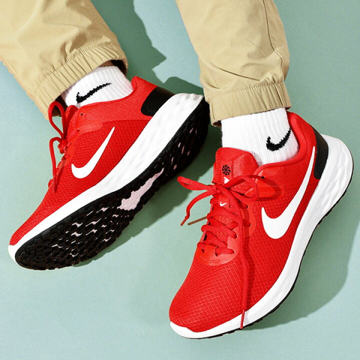 楽天市場 送料無料 ナイキ スニーカー ランニングシューズ メンズ Nike レボリューション 6 ランニング 靴 シューズ 部活 通学 Dc3728 Ray Green