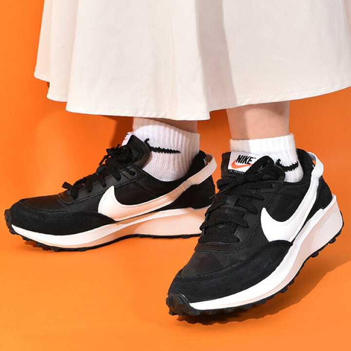 楽天市場 送料無料 ナイキ スニーカー メンズ レディース Nike シューズ Waffle Debut ワッフル デビュー ブラック ホワイト 黒 白 Dh9522 001 22春新作 Ray Green