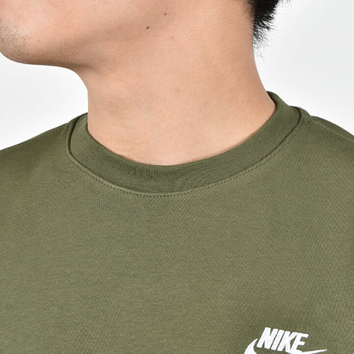 ナイキ メンズ レディース スウェット トレーナー Nike クラブ フレンチテリー クルー 長袖 スウェットシャツ スポーツウェア グリーン Bv2667 22春新作 夏セール開催中