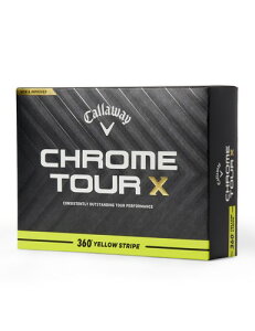 �L�����E�F�C(Callaway) �S���t�{�[�� CHROME TOUR X 24 360 YLW STRIPE 4�s�[�X�\�� 360°�C�G���[�X�g���C�v�E�z���C�g