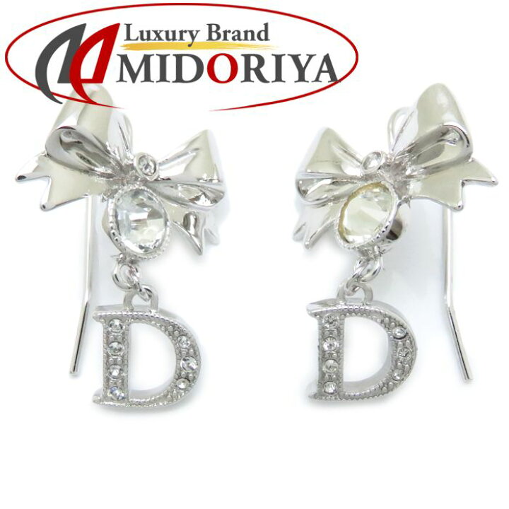 CHRISTIAN DIOR クリスチャン ディオール リボン ピアス Christian  