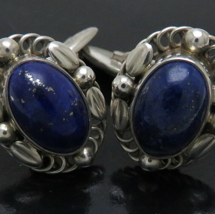 正規品】ジョージジェンセン ♯44B ラピスラズリ シルバー925 カフス 