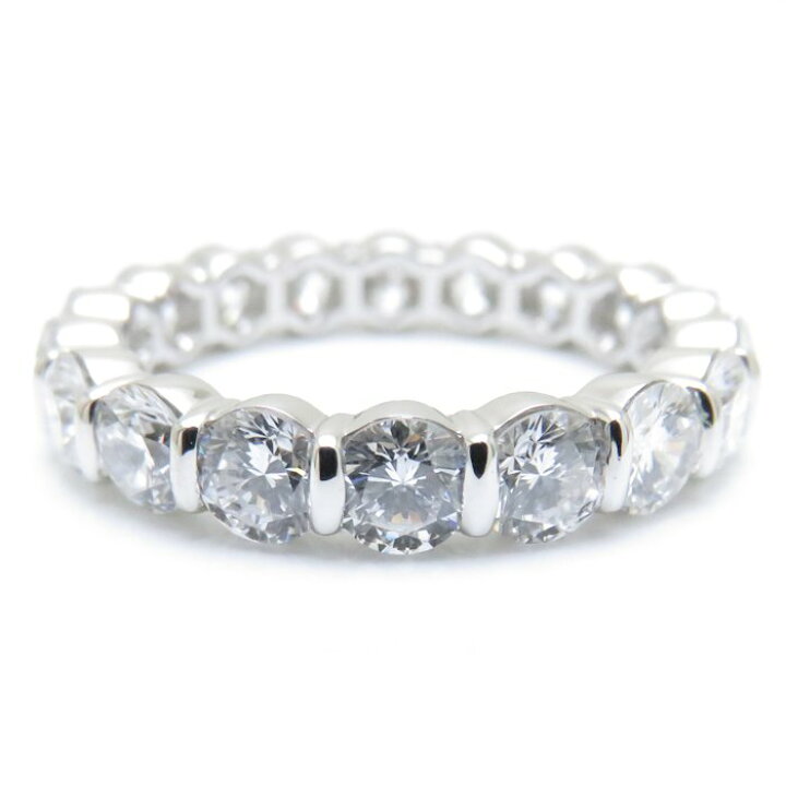 HARRY WINSTON ハリー ウィンストン ラウンドバーセット リング フルエタニティ ダイヤモンド 18P Pt950 10号 プラチナ 指輪/094390【中古】【BJ】 Luxury Brand ミドリヤ ハリーウィンストン フルエタニティ ダイヤリング ラウンド バーセット 13号弱 幅3.1mm PT950 箱 新品仕上げ済 HARRY WINSTON11342
