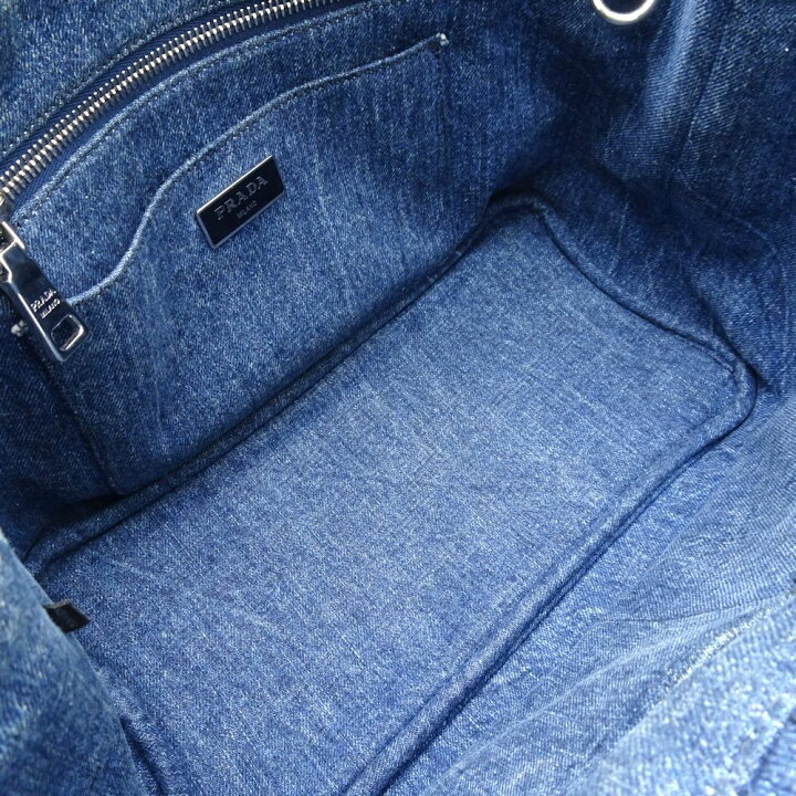 楽天市場】プラダ PRADA 1BG439 カナパ デニム ビジュー DENIM 