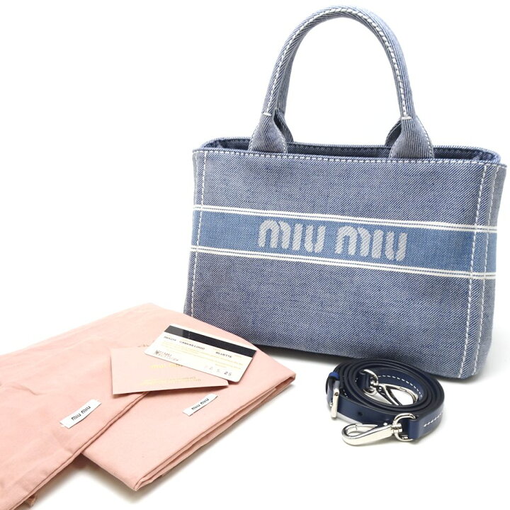 楽天市場】ミュウミュウ MIUMIU ☆未使用 5BA219 2WAY トートバッグ 